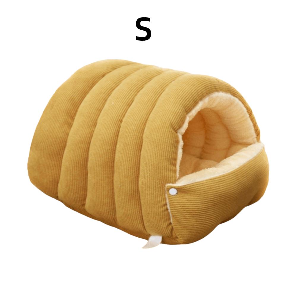 Comfortable Semi Enclosed Cat Bed Warm Windproof Soft Pet Sleeping Bed Washable Removable Pet House Cat Dog