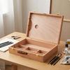 Organized Wooden Creative Storage | Sturdy Corner Joinery, Carry Case,