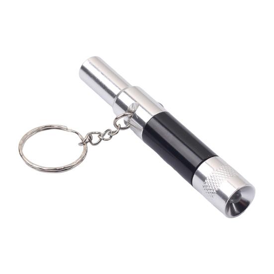 Whistle Flashlight Keychain Mini LED Light with Key Ring Compact Emergency Whistle Torch for Outdoor Hiking Camping