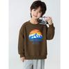 New Korean-Style Brand Export Children's Clothing for Middle and Older Children In Autumn and Winter, Fleece-Lined Warm Sweatshirt for Boys, Pullover