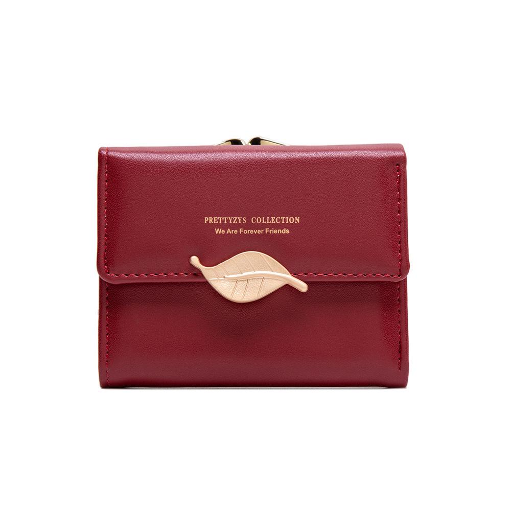 Wallet Women's Short PU Short Small Wallet with Large Capacity and Niche Women's Coin Purse