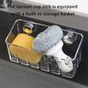 Sponge Holder With Suction Cup Sink Organizers Kitchen Storage Durable Plastic Drainage Holes Modern Design For Cleaning Tools