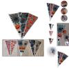 Versatile 100pcs Plastic Cone Bags Ideal For Storing Candy Toys And Snacks