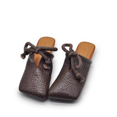 2025 Summer Slingback Flip Flops Square Toe Flats Slippers Women Designer Mules Shoes Fashion Casual Sandals  Sandalias De Mujer