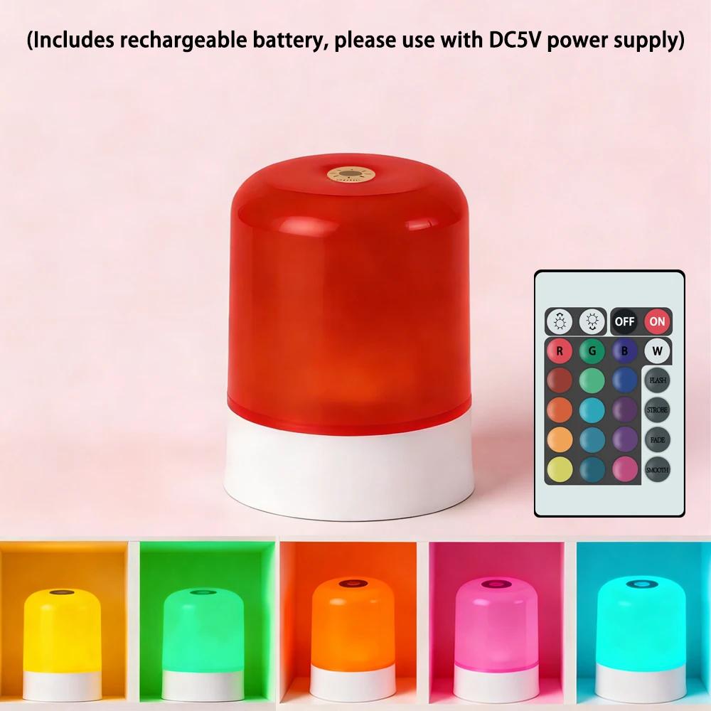 LED Night Light Dimmable Rechargeable/Plug-in Desktop Bedroom Bedside Lighting Decorative Touchscreen Reading RGB Desk Lamp