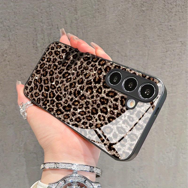 Leopard Print Glass Phone Case for Galaxy S26 S25 S24 S23 Ultra S22 Ultra S20 Ultra 56 A72 A73 5G
