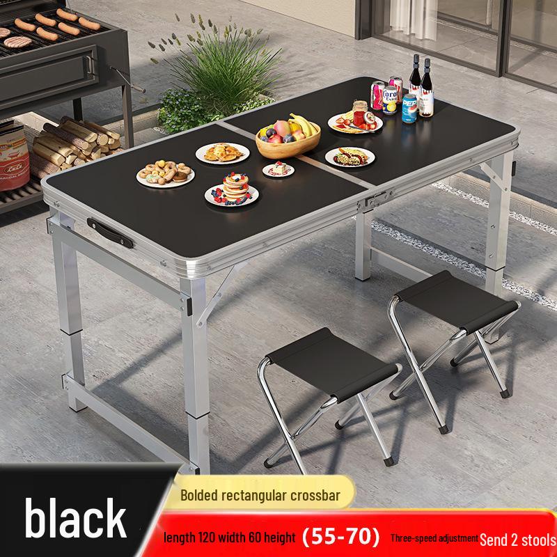 Aluminum Alloy Portable Folding Table and Chairs for Outdoor Market Promotions