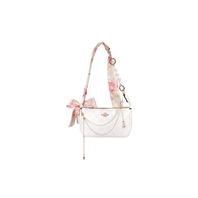 

COACH shoulder bag [Customized bag] Nolita19 blue butterfly star diamond, ice blue bow ribbon, cat eye sparkling diamond White Knot Flower Rhyme синій
