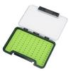 Fly Fishing Box Portable Transparent Impact Resistance Waterproof Silicone Fly Box for Outdoor Fishing 96x17x140mm