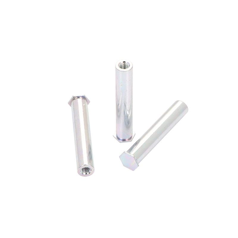 BSO-M34.2/5.4 Blue/White Zinc Plated Hex Head Blind Rivet Nut Stud, Full Thread.