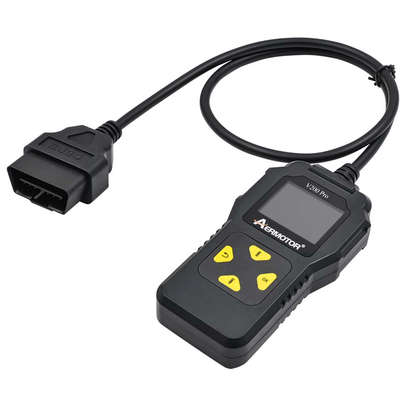 OBD2 skener autodiagnostické nástroje OBDII čtečka kódů pro diagnostiku motoru kontrolka napětí baterie testování 10 jazyků podporuje