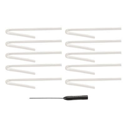 10 Pcs Hearing Aid Sound Tube Preformed Earmold Tubing Hearing Amplifiers Replacement Ear Tubes