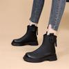 Women's Soft Leather Chelsea Ankle Boots - Autumn 2025 Martin Platform with Soft Sole, Slimming Fit.