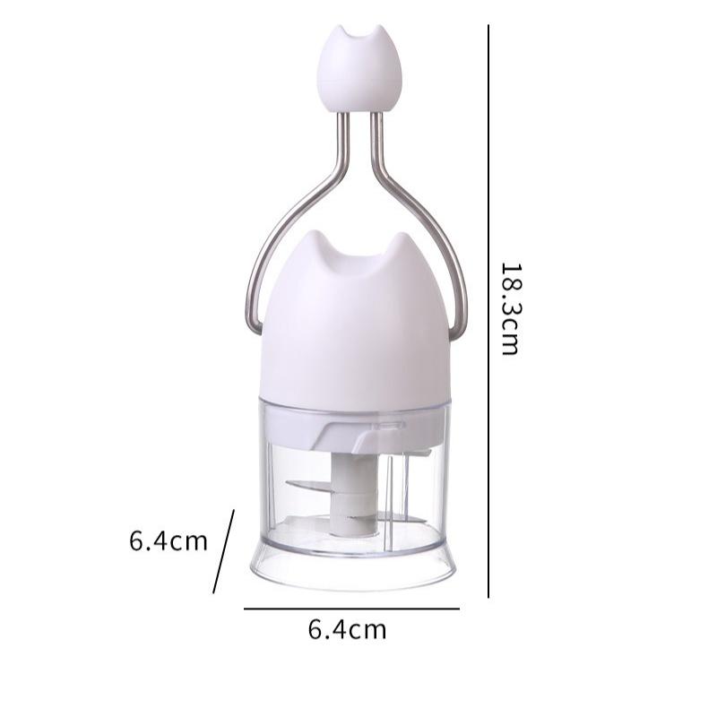 Kitchen Household Multi Functional Manual Ginger and Garlic Chopper, Easy To Disassemble and Clean, Hand Cranked Garlic Beater
