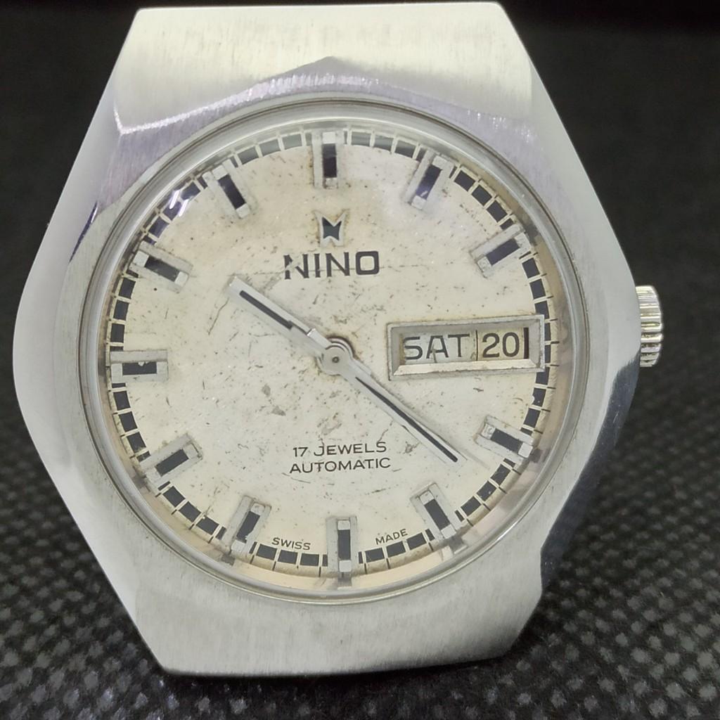 USED NINO AUTOMATIC SWISS MENS ORIGINAL DIAL WATCH 535-a283074-2 lot535-a283074