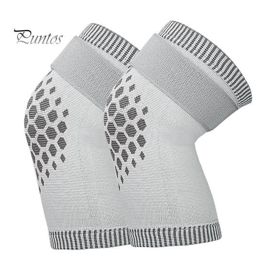 Comfortable Knee Braces 1 Pair Compression Sleeves with Fastener Tape Soft Breathable Support Leg Warmers