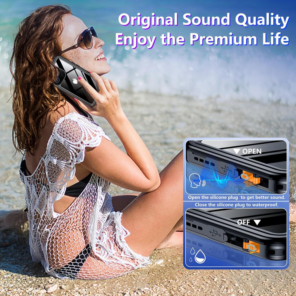 Professional Waterproof Phone Case for IPhone 13 Pro Max 17 Air14 15 16 - 360 Full Coverage Shockproof Dustproof IP68 Hot Sales