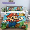 Mario Retro Comic Duvet Cover & Pillowcases, Mario Fan Bedroom Bedding, Perfect Gift.chl
