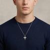 Vnox Men's Blue Stone Elephant Head Pendant O-chain Necklace, Stainless Steel Animal Waterproof Jewelry Longevity Strength Gifts