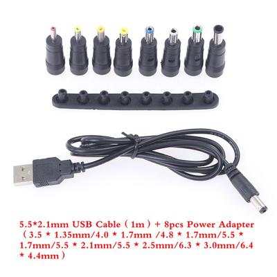 Cord Conversion Plug Interchangeable Plugs USB To DC Jack DC Power Supply Adapter DC Connector