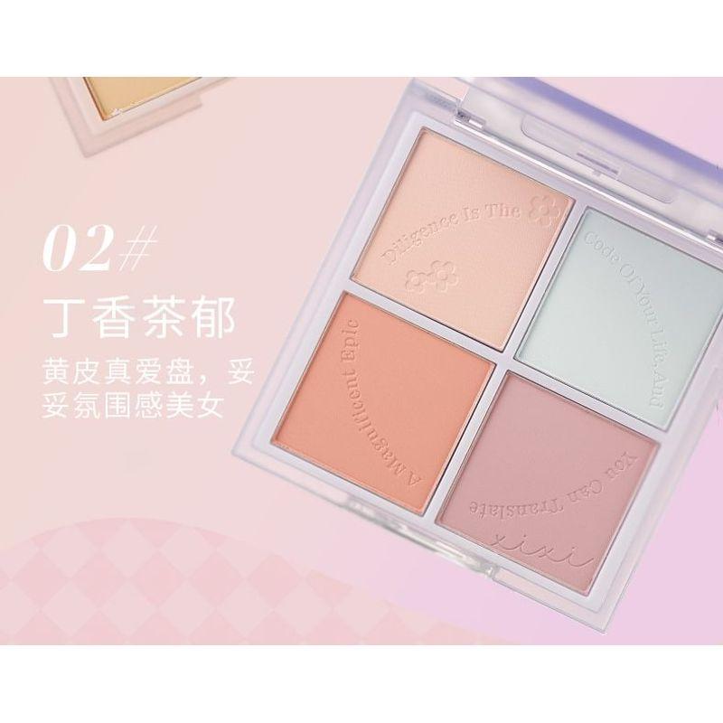 Xixi - 4 Colors Blusher Palette - 2 Colors