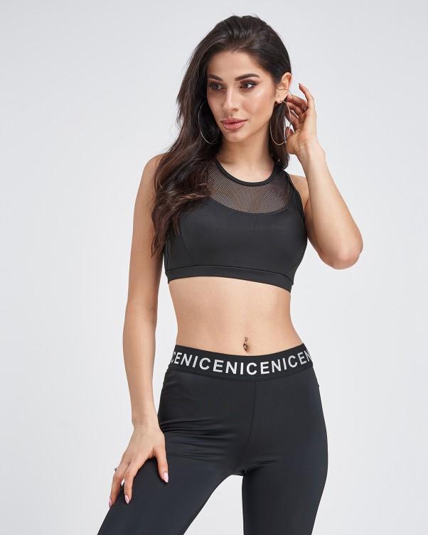 Topp med mesh-innlegg ISSA Plus