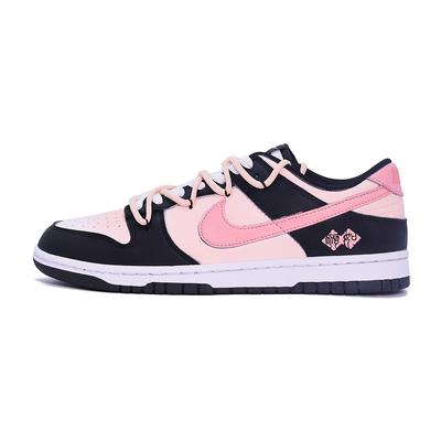 Dunk Aşınmaya Dayanıklı Düşük Üst Kaykay Ayakkabıları Unisex Siyah Pembe DD1391-100(Takım631-)