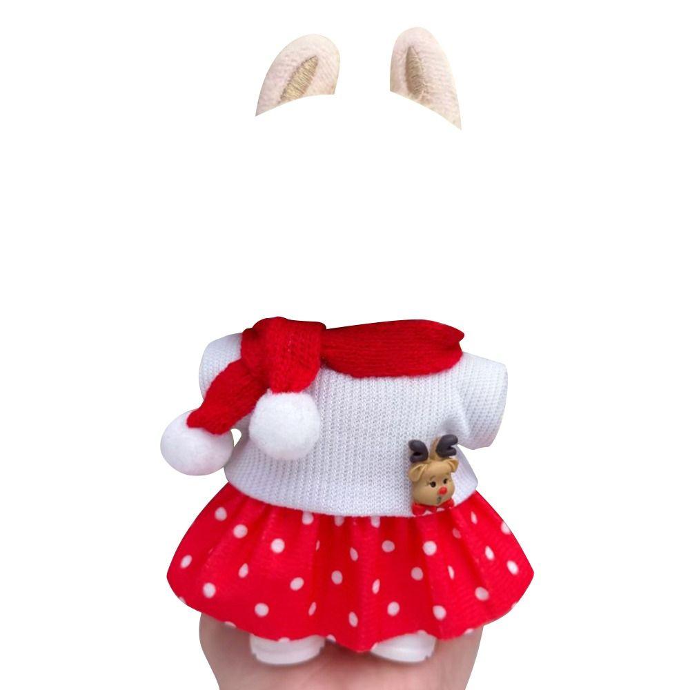 Scarf Christmas Attire Red Color Deer Costume New Skirt Overalls  Festive Occasions