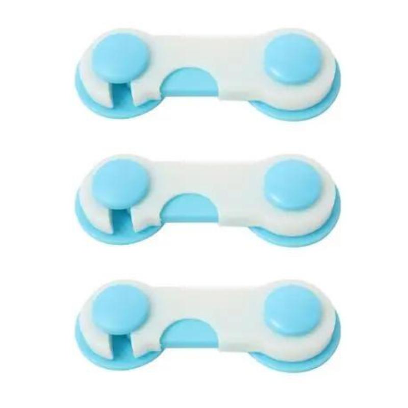 Multi-Purpose Baby Safety Locks, Easy Install Latches for Drawers, Cabinets & Fridge, No Drill Child Proof Locks for Home Furniture Protection