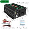 400W/4000W Inverter with Twin Digital Screens | Converts 12V Battery To 110V/220V AC for Reliable Camping, RV & Off-Grid Power