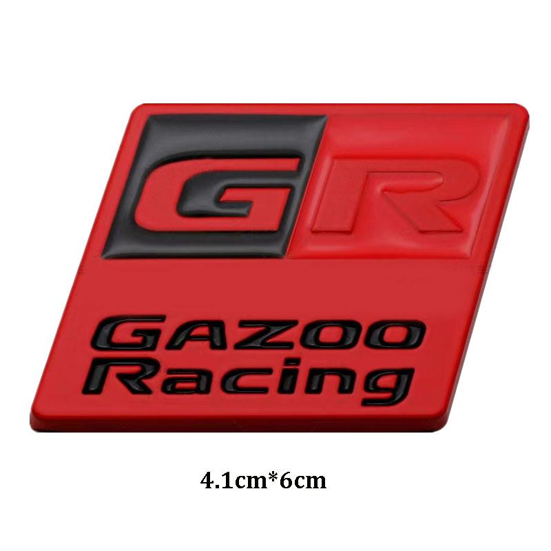 3D Metal GR Sticker Car Trunk Sports Decoration Suitable For Yaris Corolla Camry C-HR Modification Accessories