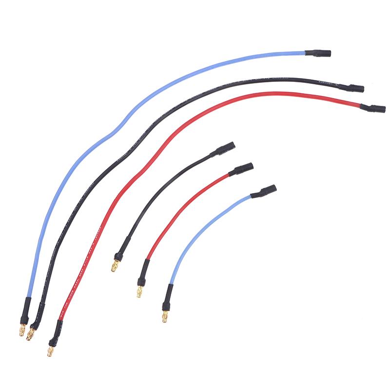 3Pcs Rc Motor/Esc Extension Cable 10Cm/25Cm With 16Awg Silicone Cable 3.5Mm Banana Head For Rc Drone Car Toy Diy Accessories