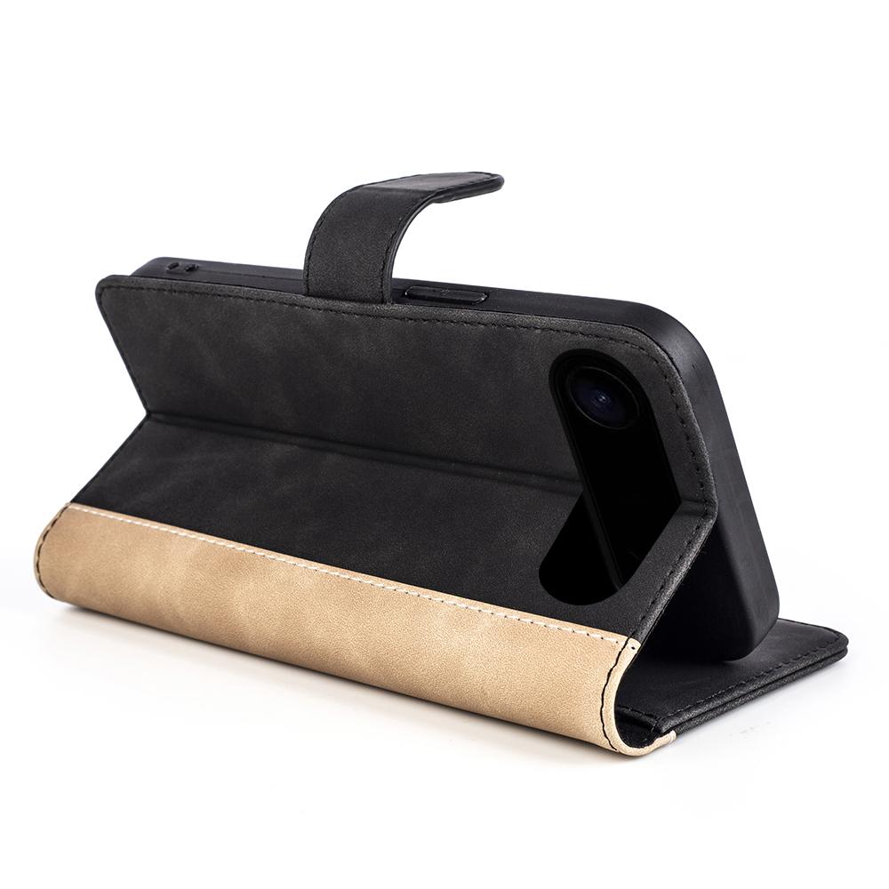 For iPhone Air Wallet Case Leather Phone Cover Splicing Color