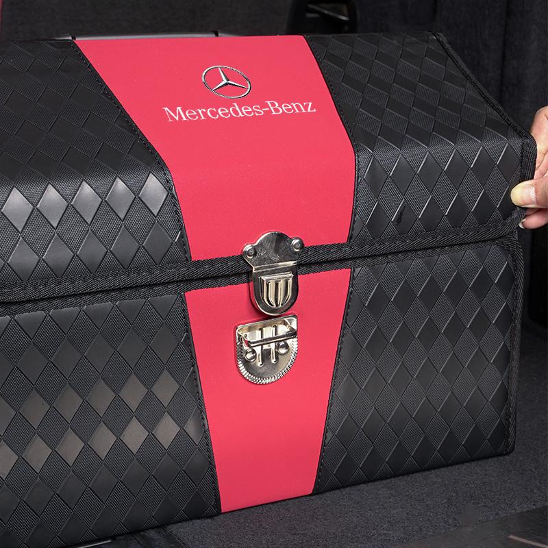 GLC GLB Kožená úložná krabice do kufru auta Taška na ukládání a organizaci Pro Mercedes Benz AMG GLE GLS CLS GLC CLA GLA GLK ML C197 R231 W167 W