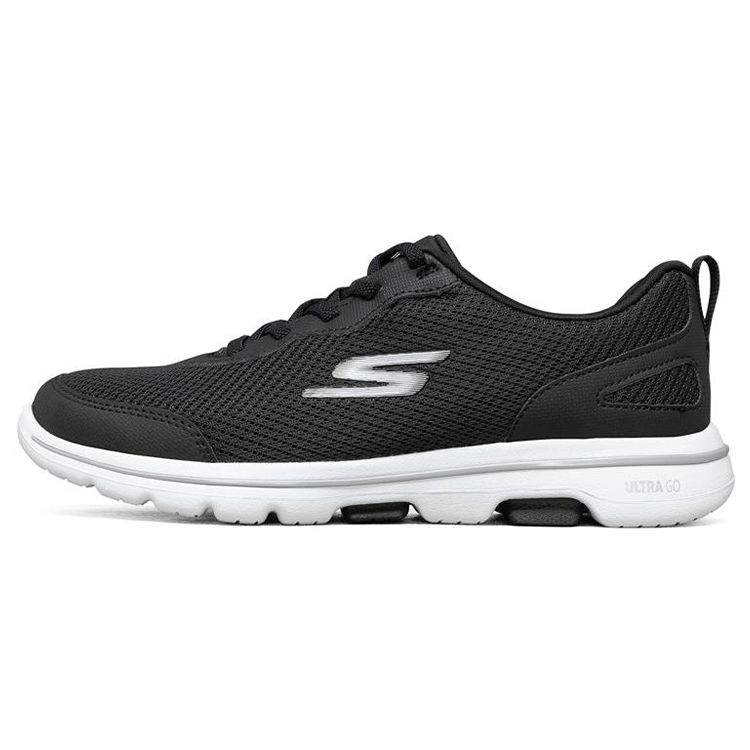 Skechers Go Walk 5 Удобные Амортизирующие Прочные Низкие Кроссовки для Бега Женские кроссовки 124011-BKW 36