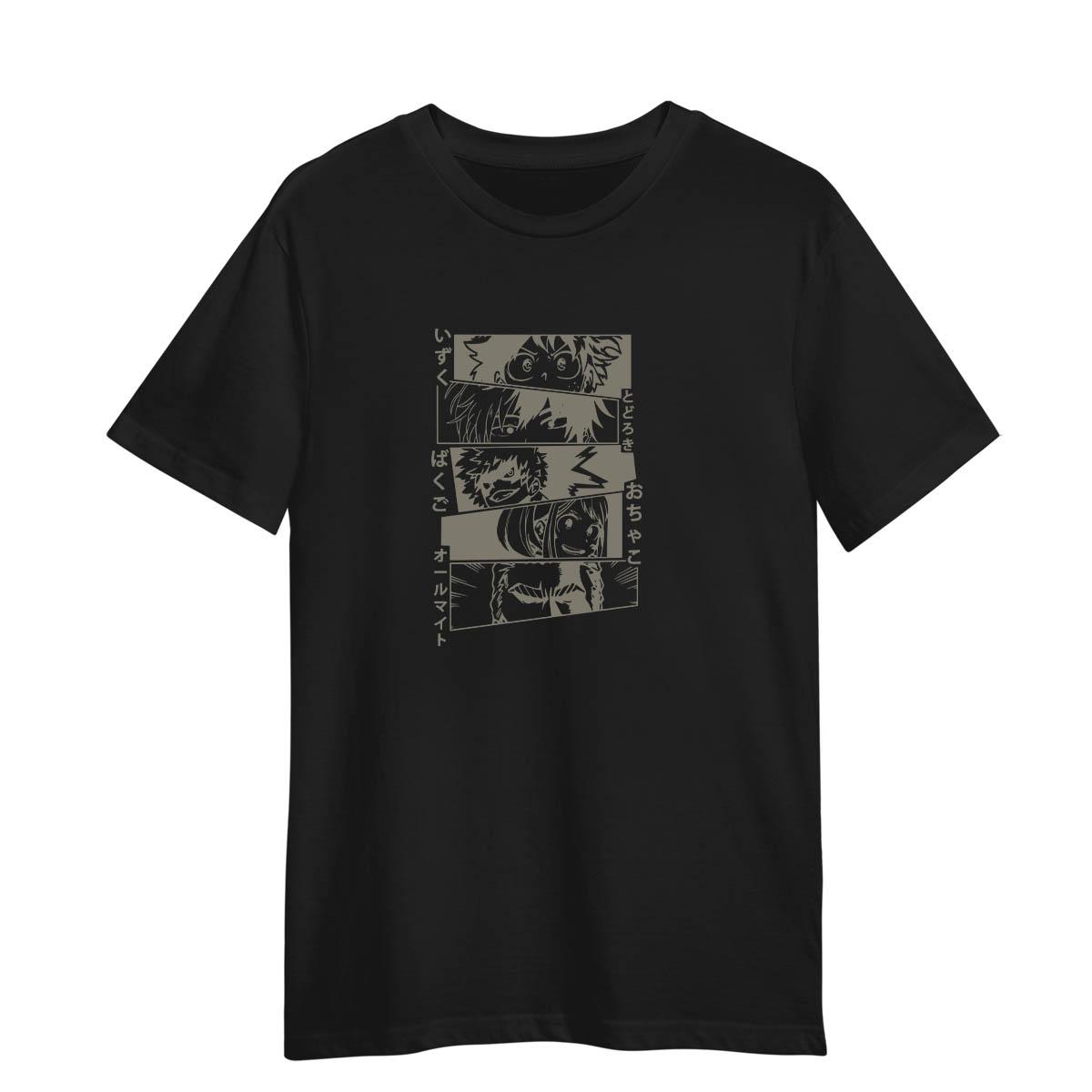 

Kawaii My Hero Academia Graphic Japanese Anime Boku No Hero Academia Adult Unisex T-shirt XXXL чорний