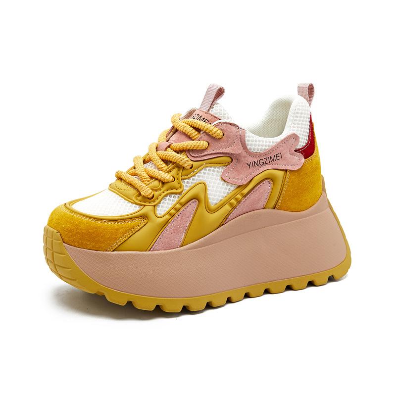 2025 summer thick-soled mesh breathable new popular casual Forrest Gump shoes sports casual shoes high value new Chinese style