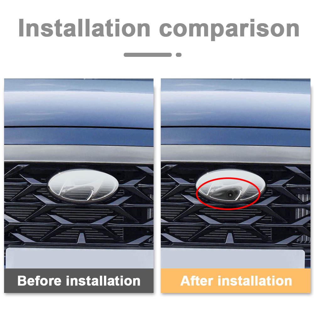 

Универсальная камера переднего вида высокой четкости: 150° Горизонтальный угол, переключаемый CVBS/AHD Plastic + Metal