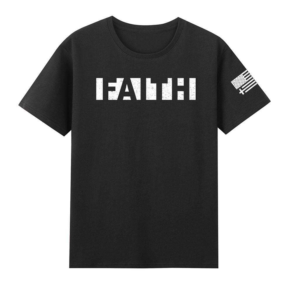 Christian Faith Jesus Christ Christianity Faith Us Flag TShirt S