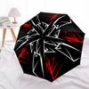 1pc Abstract Pattern Automatic Open/close, All-Season Portable Folding Umbrella for Friends, Travel, Everyday, Events  Yy250812218