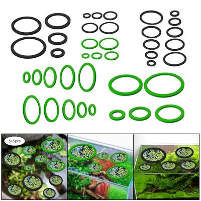 5x Aquarium Floating Plant Rings Fish Feeding Rings Multi Size Floating Plant Corral Portable Fish Tank Grass Blocking Rings Set