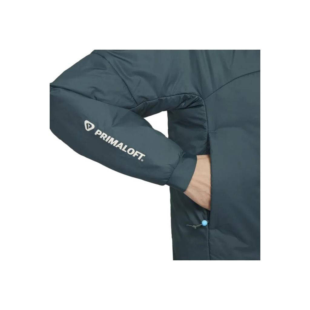 Nike ACG Serie Therma-FIT Outdoor Warme Kapuzen-Freizeitjacke Langarm Baumwolle Herrenjacken Blau Grün DV0364-309