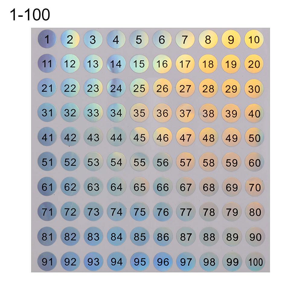 Craft Classification Sticky Package Label Diamond Paint Storage Self Adhesive Tags Digital Label Number Stickers Waterproof