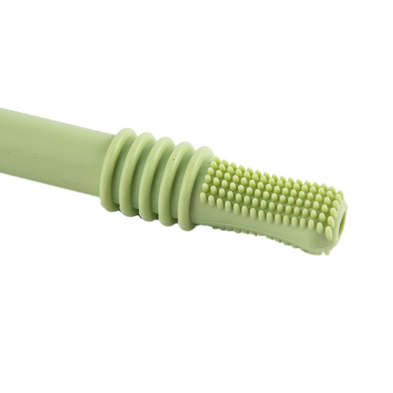 Paille Molaire en Silicone Anneau de Dentition pour Bébé Jouet à Mâcher Sûr Qualité Alimentaire Sans BPA Dentition