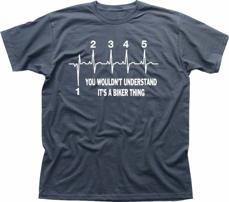 It's a biker thing Yamaha Kawasaki Honda Suzuki motorcycle grey t-shirt 9322