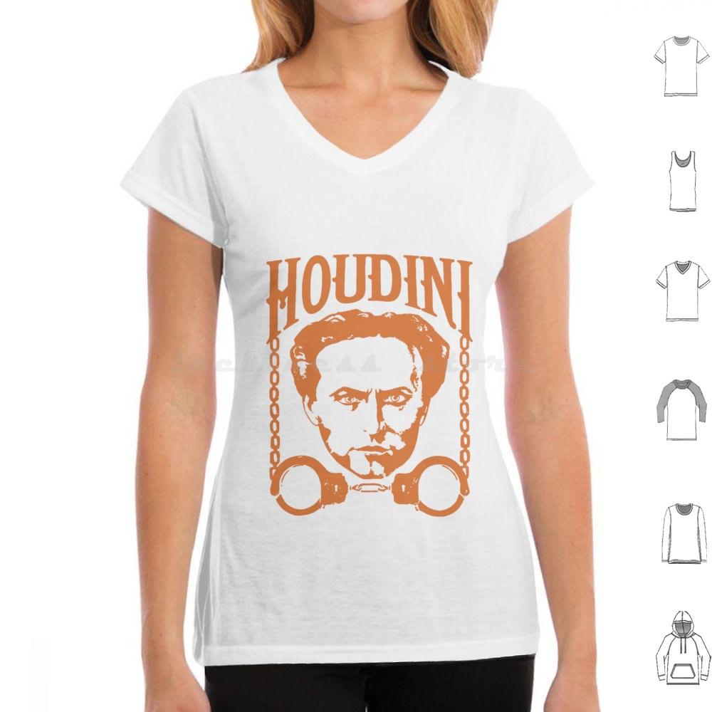 Harry Houdini Magician Harry Houdini Retro Vintage Las Vegas Circus Freak Magic Tricks T Shirt 6xl Cotton Cool Tee Houdini