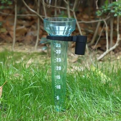 Taza Medidora de Lluvia de Plástico con Capacidad de 35 mm Pluviómetro Fácil de Instalar para Césped Granja Jardín Entornos Uso en Exteriores