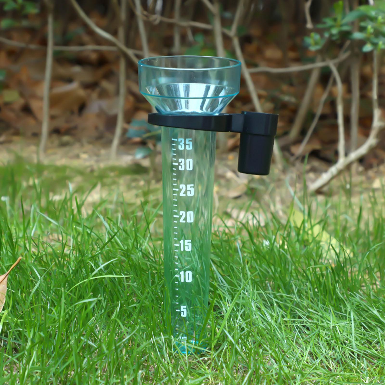 Plastic Rain Measuring Cup with 35mm Capacity Rain Meter Gauge Easy To Install for Lawn Farm Garden Settings Outdoor Use China Mainland