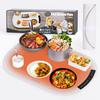 Food Warmer Plate, Home Use, 8 Temperature Settings, Flexible, Fits Medium-Sized Pizzas, Electric Plate, Tabletop Heater, Food Warmer (White)