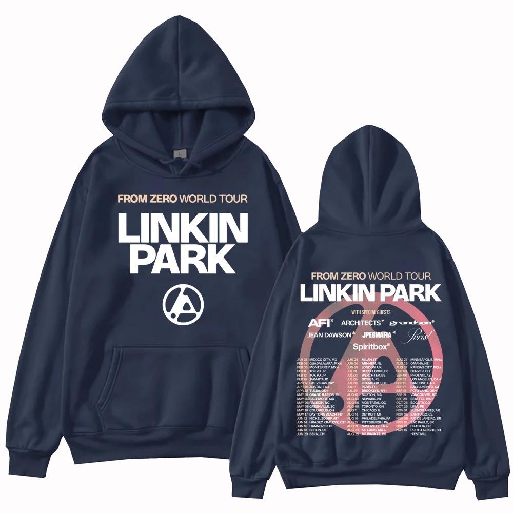 Sudadera Linkin From Zero World Tour 2025 Harajuku Hip Hop Pullover Tops Sudadera Regalo Y2k Manga Corta Clásico